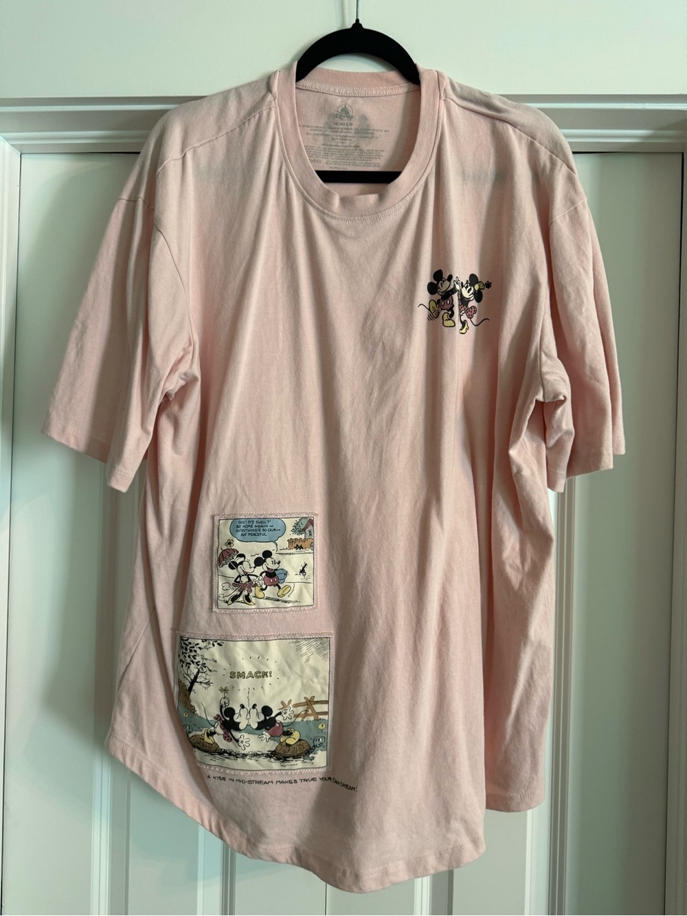 Disney - Mickey & Minnie Mouse Pink Graphic Tee - Casual Shirt